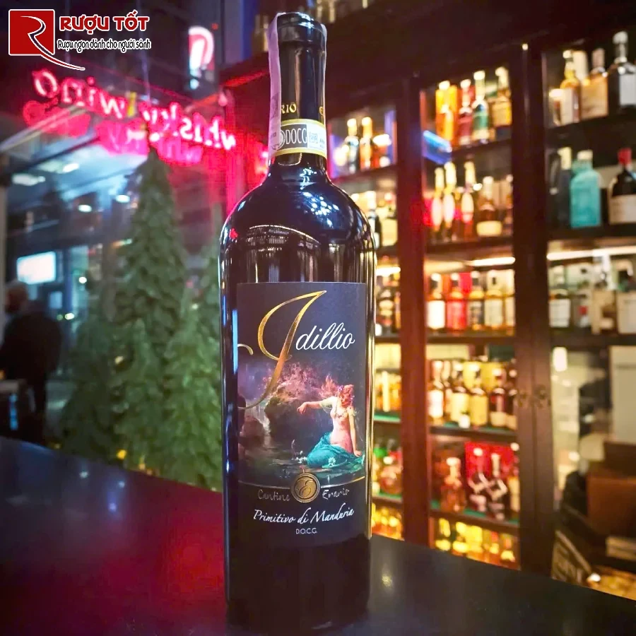 ruou idillio primitivo puglia docg 14,5% 750ml cao cap