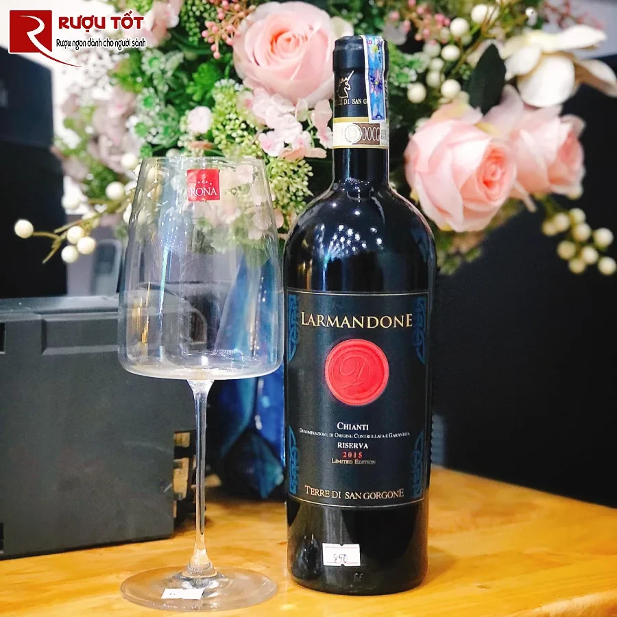 ruou larmandone chianti reserva terre di san gorgone 14% 750ml