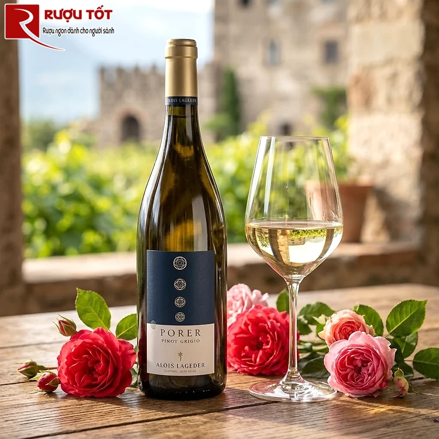 Rượu lois Lageder Porer Pinot Grigio Mitterberg IGT