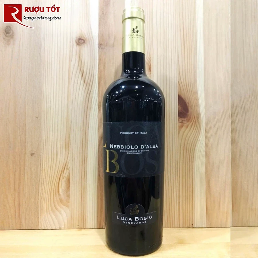 ruou luca bosio nebbiolo d'alba 14% 750ml chat luong cao