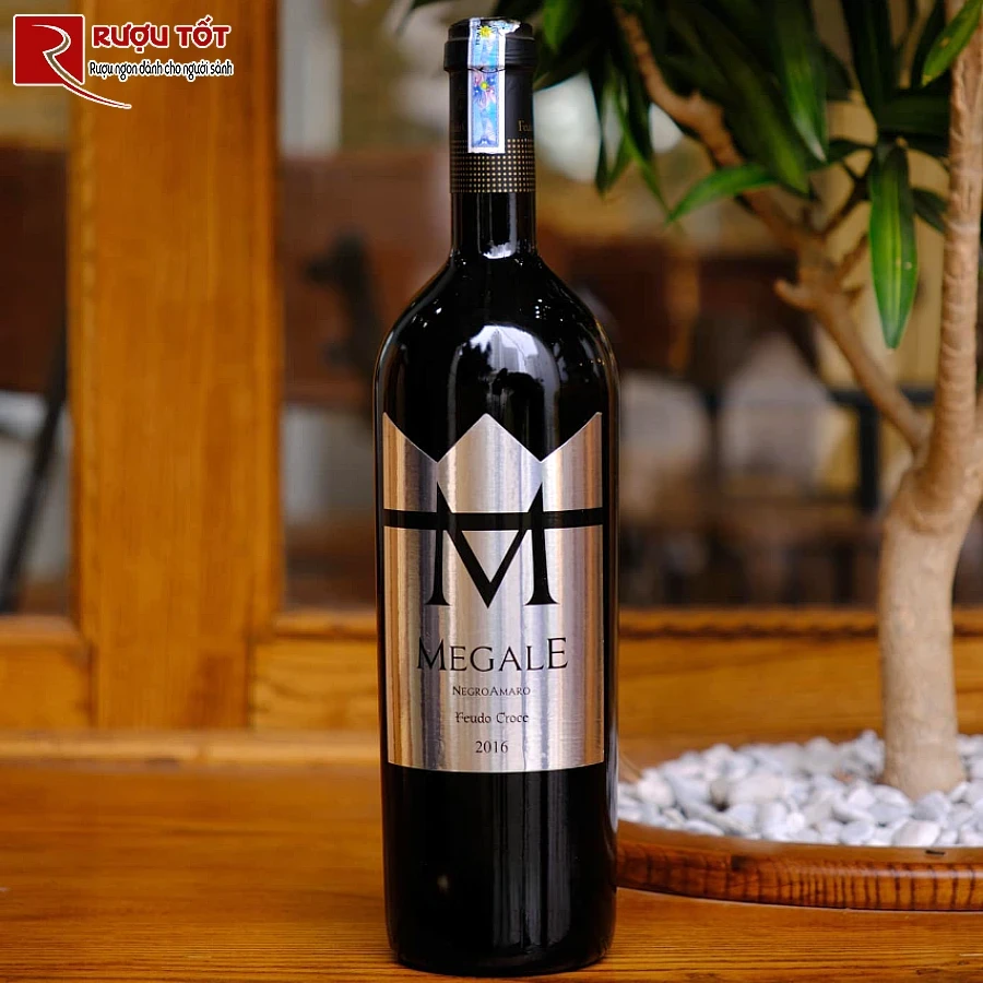 ruou m megale negroamaro salento 750ml 14% chat luong cao