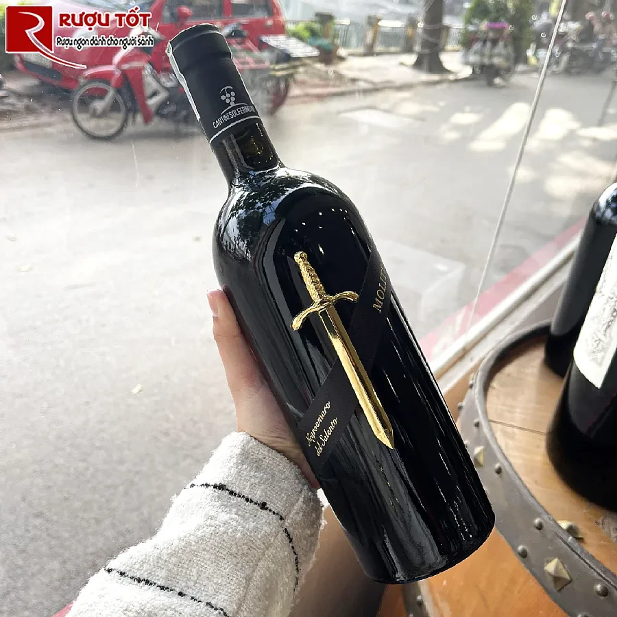 ruou moliteno negroamaro igt 16% 750ml chat luong cao