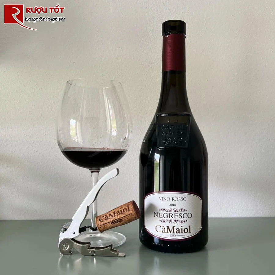 ruou negresco ca maiol vino rosso 13,5% 750ml cao cap