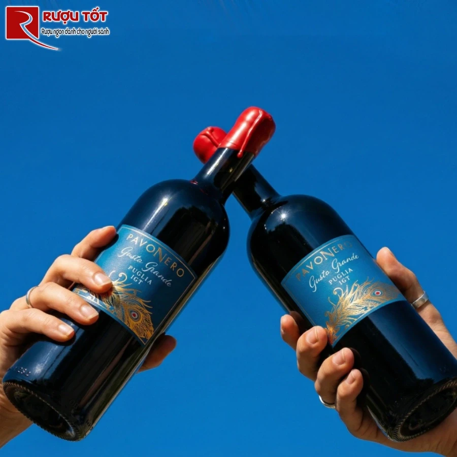 ruou pavonero gusto grande rosso puglia igt