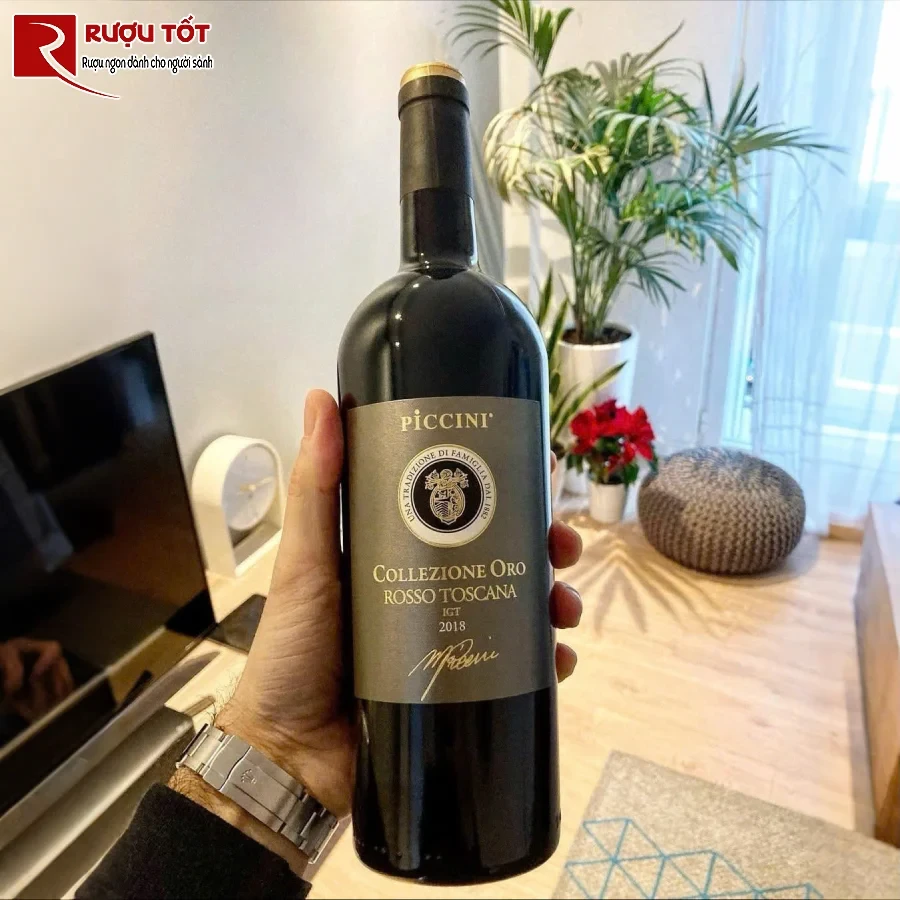 ruou piccini collezione oro toscana rosso 13,5% 750ml hao hang