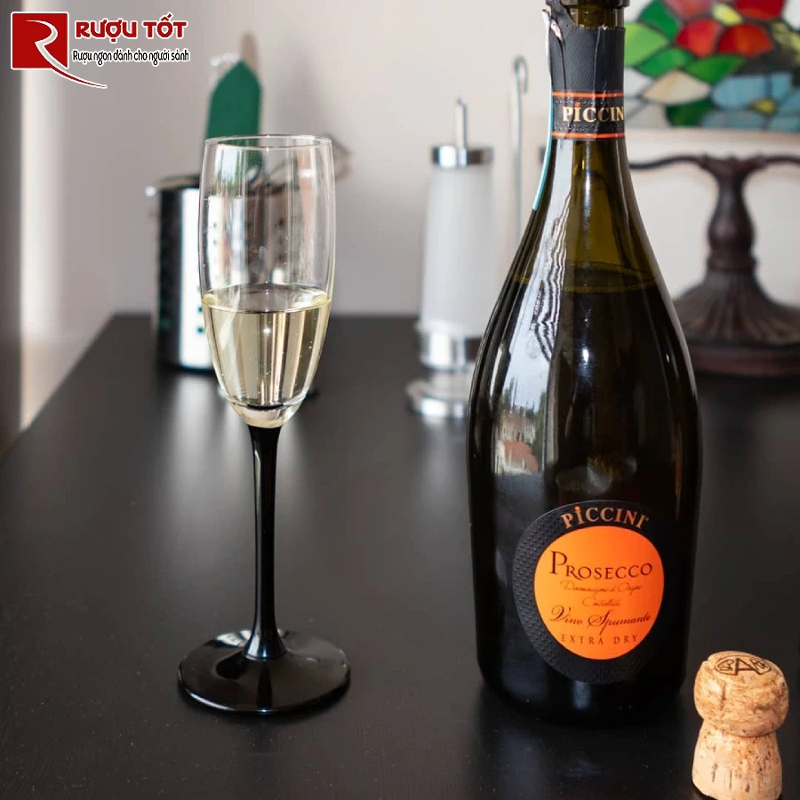 ruou prosecco doc extra dry piccini 11% 750ml chat luong