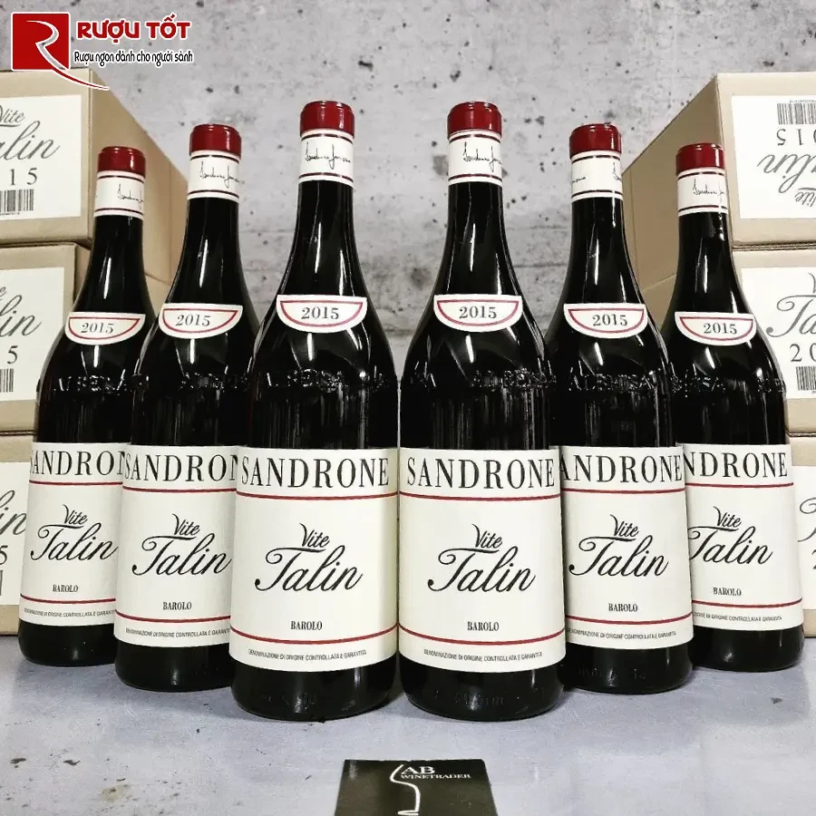 ruou sandrone vite talin barolo 14,5% 750ml thuong hang