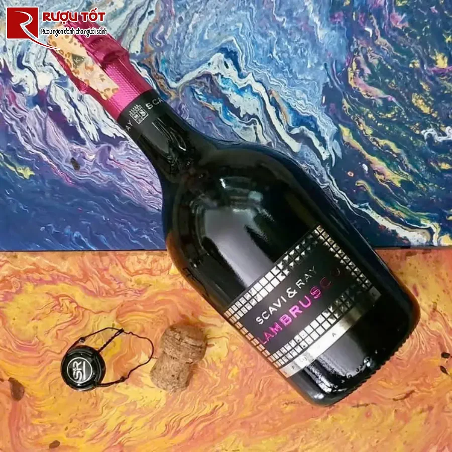 ruou scavi & ray lambrusco spumante 9,5% 750ml de uong