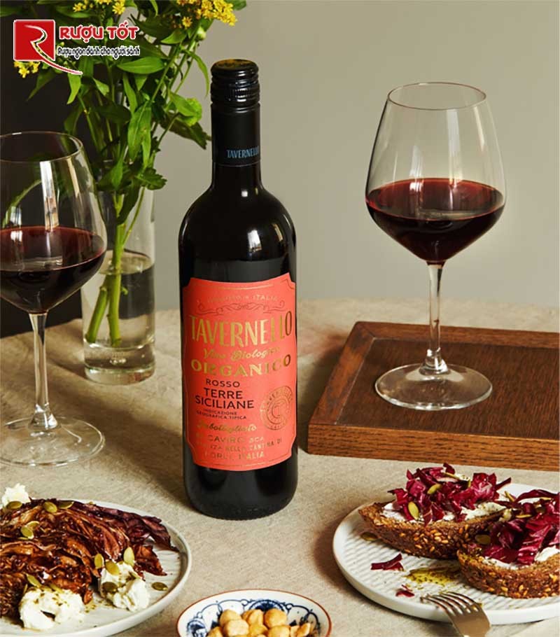 Rượu Tavernello Organico Rosso