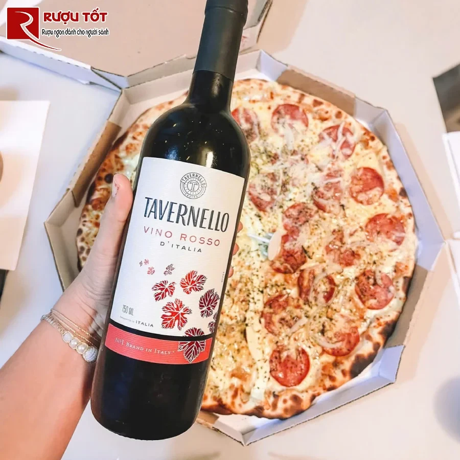ruou tavernello vino rosso d'italia 11,5% 750ml y gia re