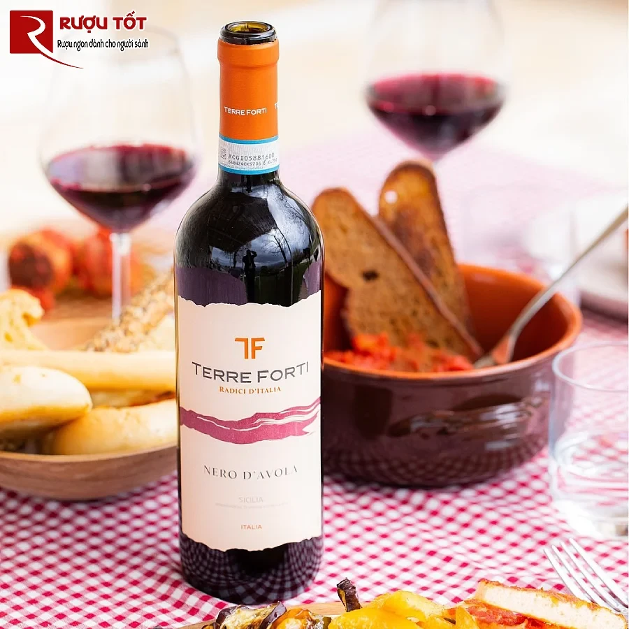 ruou terre forti nero d'avola 13% 750ml y