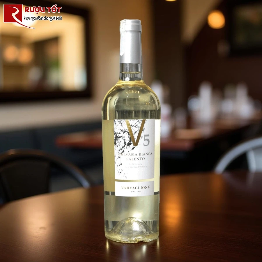 ruou v5 malvasia bianca del salento igp 12,5% 750ml