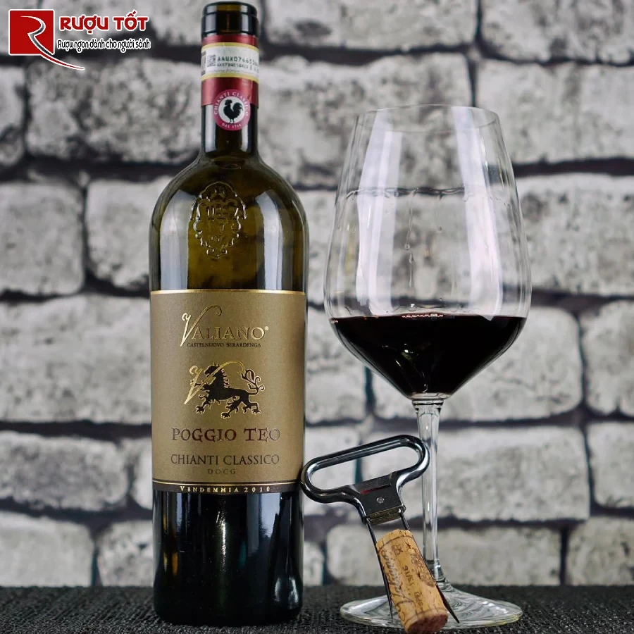 ruou valiano poggio teo chianti classico 13,5% 750ml chat luong