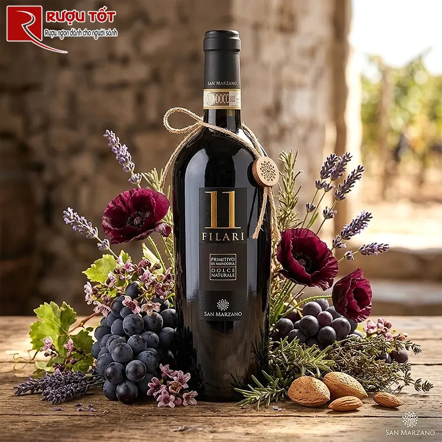 Rượu vang 11 Filari Primitivo di Manduria