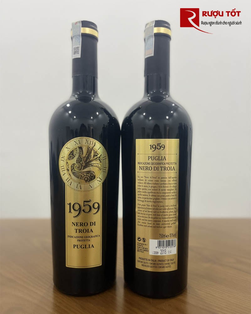 Rượu vang 1959 Nero Di Troia Puglia nhập khẩu chính hãng