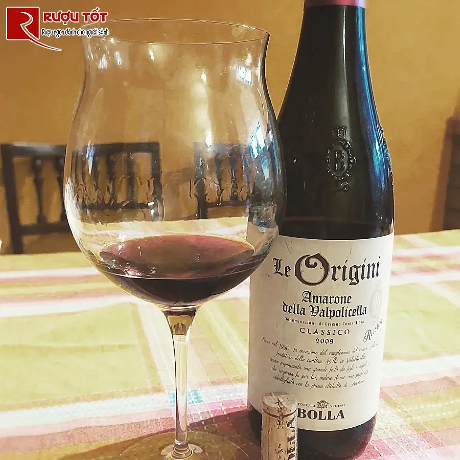 ruou vang amarone bolla le origini