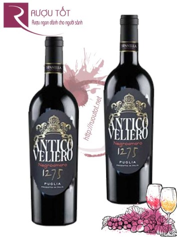 Rượu vang Antico Veliero 1275 Negroamaro Puglia Chính hãng