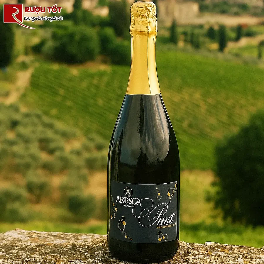 ruou vang aresca pinot brut