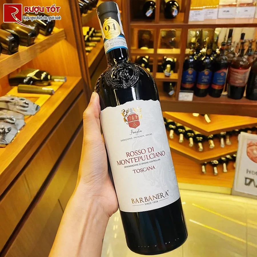 ruou vang barbanera rosso di montepulciano doc