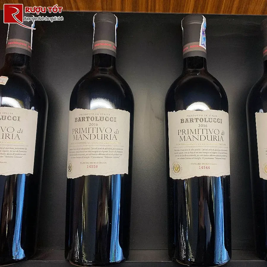 ruou vang bartolucci primitivo di manduria