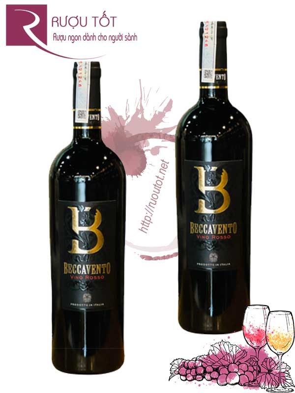 Rượu vang Beccavento Vino Rosso 15 độ Chính hãng