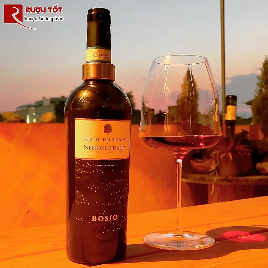 ruou vang bosio boschi dei signori nebbiolo d alba