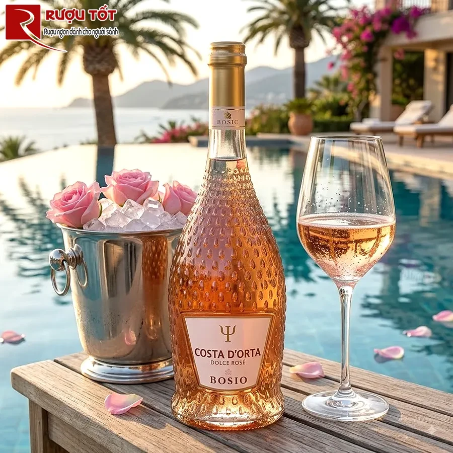 Rượu vang Bosio Costa DOrta Sweet Rose