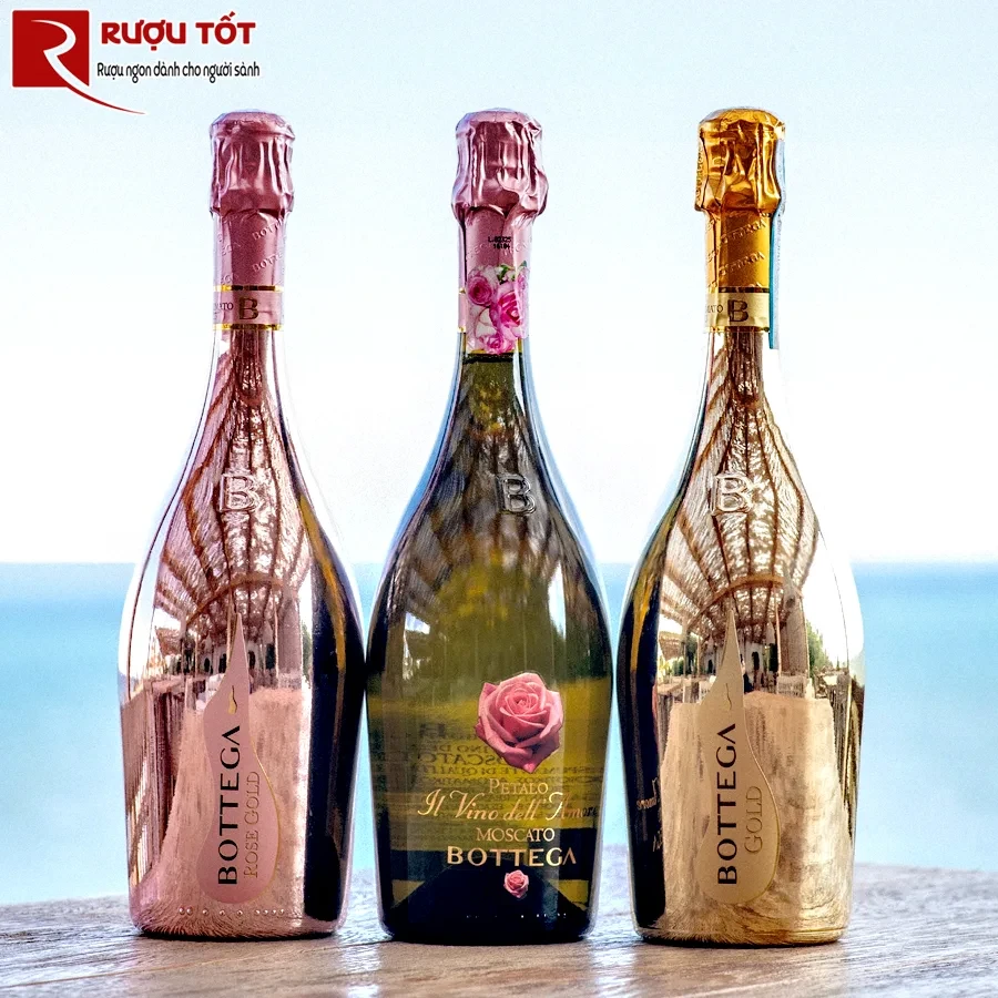 Rượu vang Bottega Rose Gold