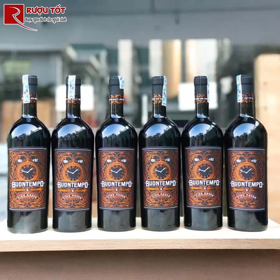 ruou vang buontempo vino rosso 14,5% 750ml chat luong cao