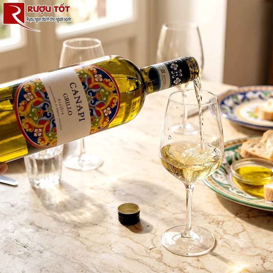 Rượu vang Canapi Grillo Sicilia DOC