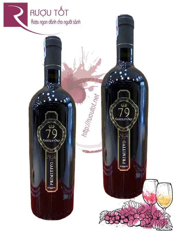 Rượu vang 79 Castel D’Oro Primitivo Puglia 15% Chính hãng