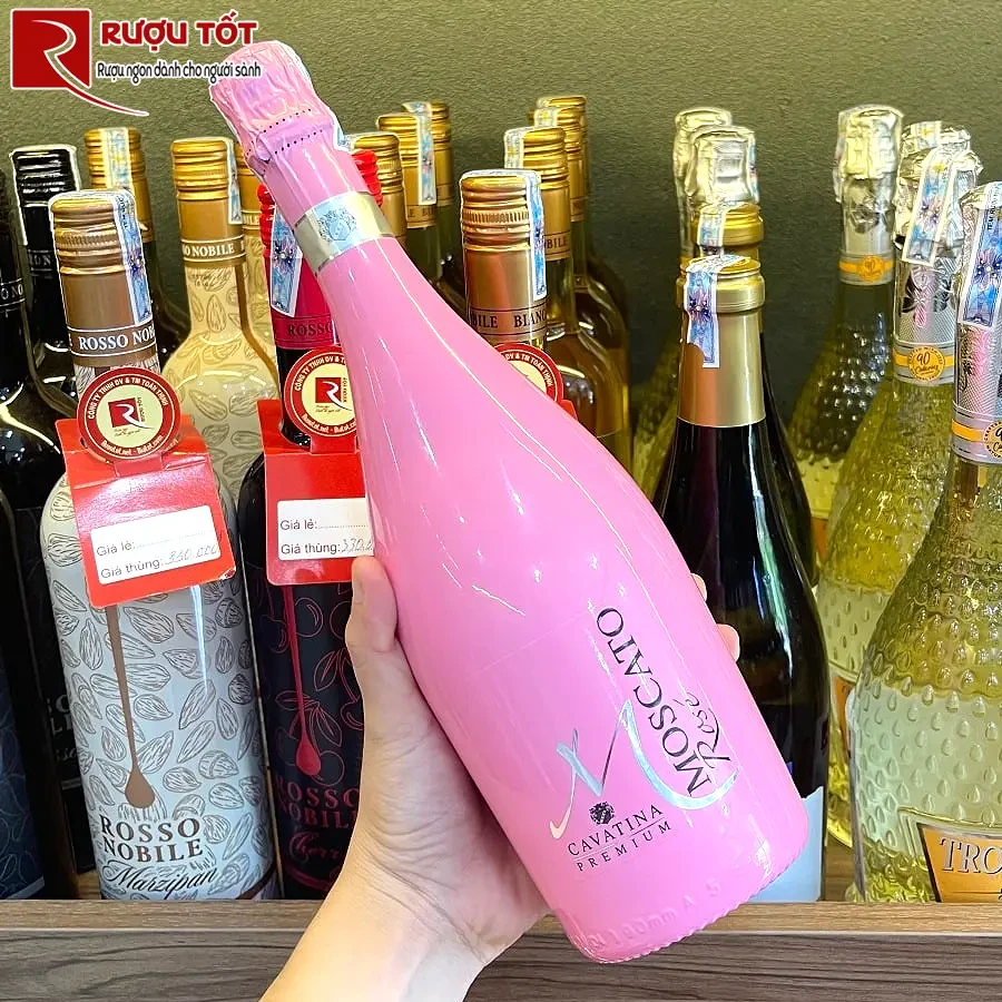 Rượu vang Cavatina Moscato Rose