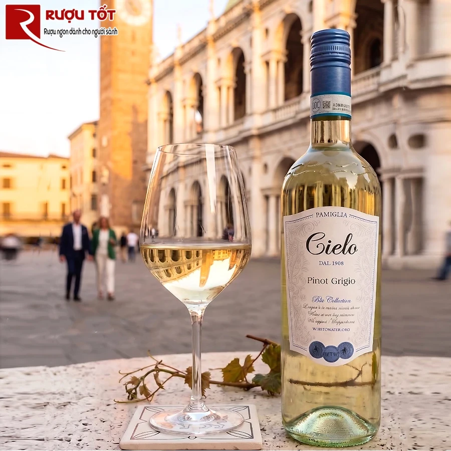 Rượu vang Cielo dal 1908 Pinot Grigio Rose