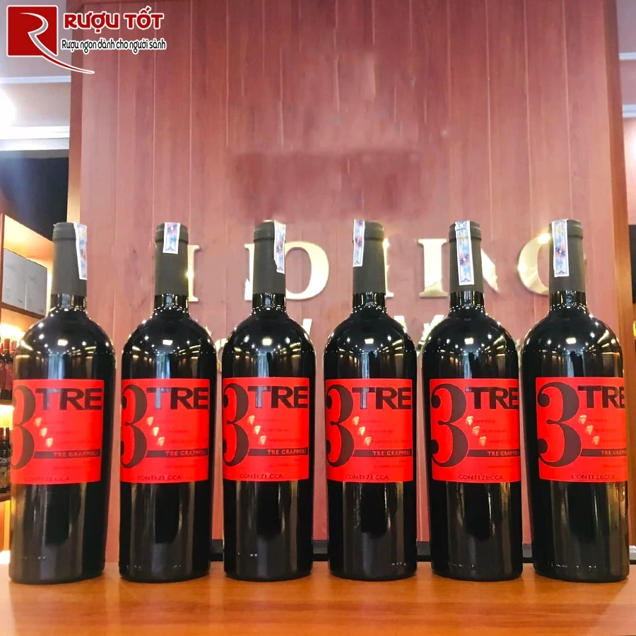 Rượu vang Conti Zecca Tre Grappoli