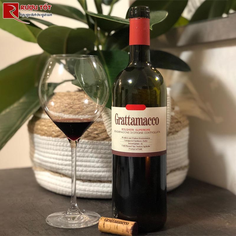Rượu Vang Đỏ Grattamacco Bolgheri Superiore