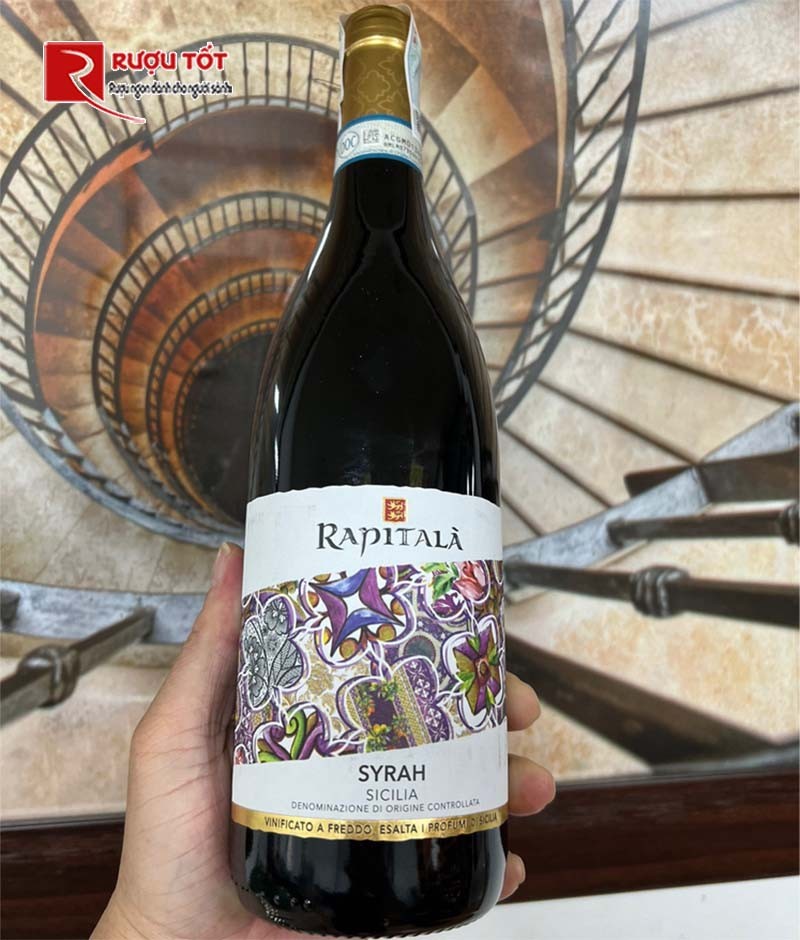 Rượu vang đỏ Rapitala Syrah sicilia