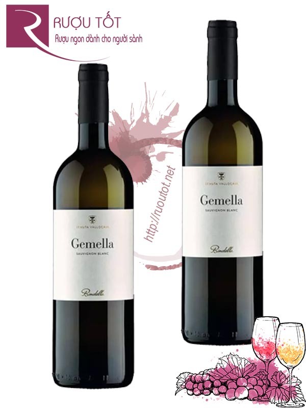 Rượu vang Gemella Toscana Sauvignon Blanc IGT Hảo hạng