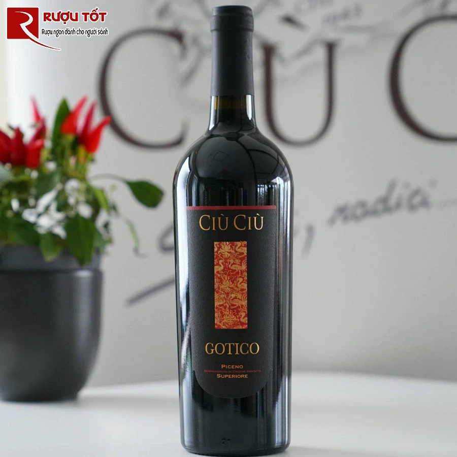 ruou vang gotico ciu ciu piceno