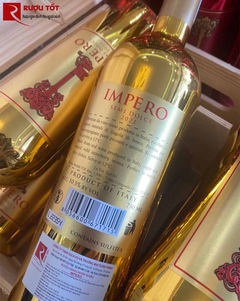 ruou vang impero ngot vang