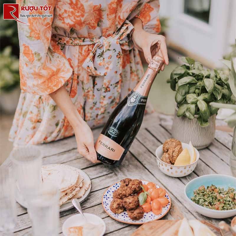 Rượu Vang Nổ Ferrari Maximum Rose