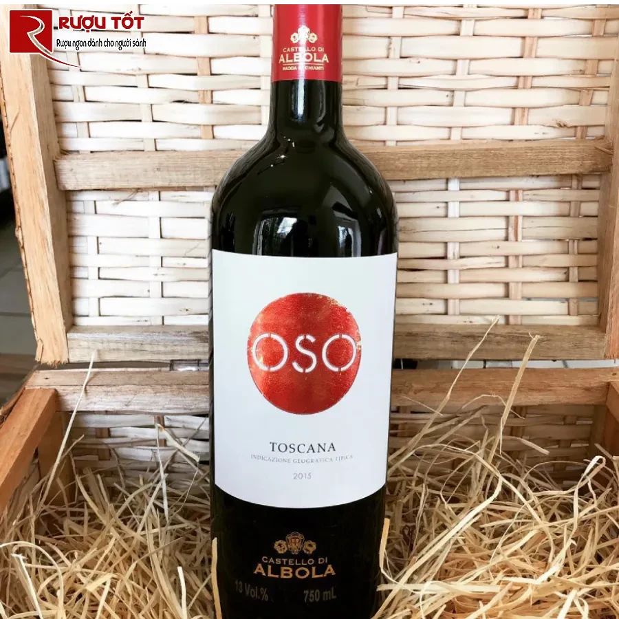 ruou vang oso toscana castello di albola 750ml 14% y gia tot