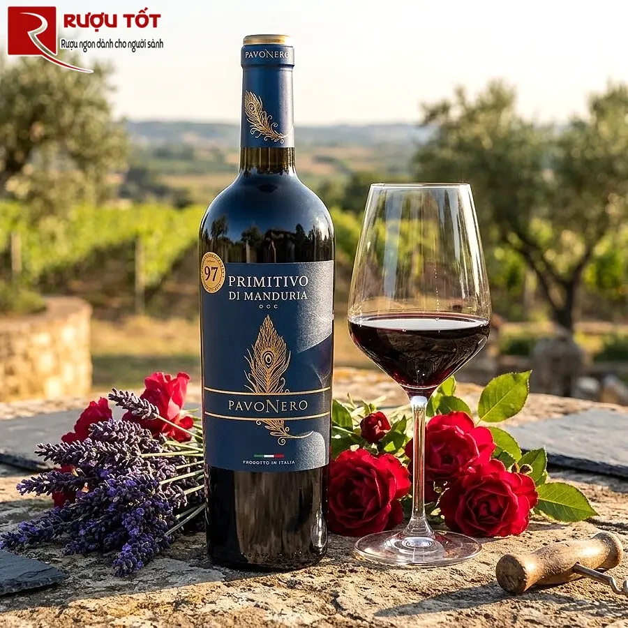 Rượu vang PavoNero Primitivo di Manduria DOC