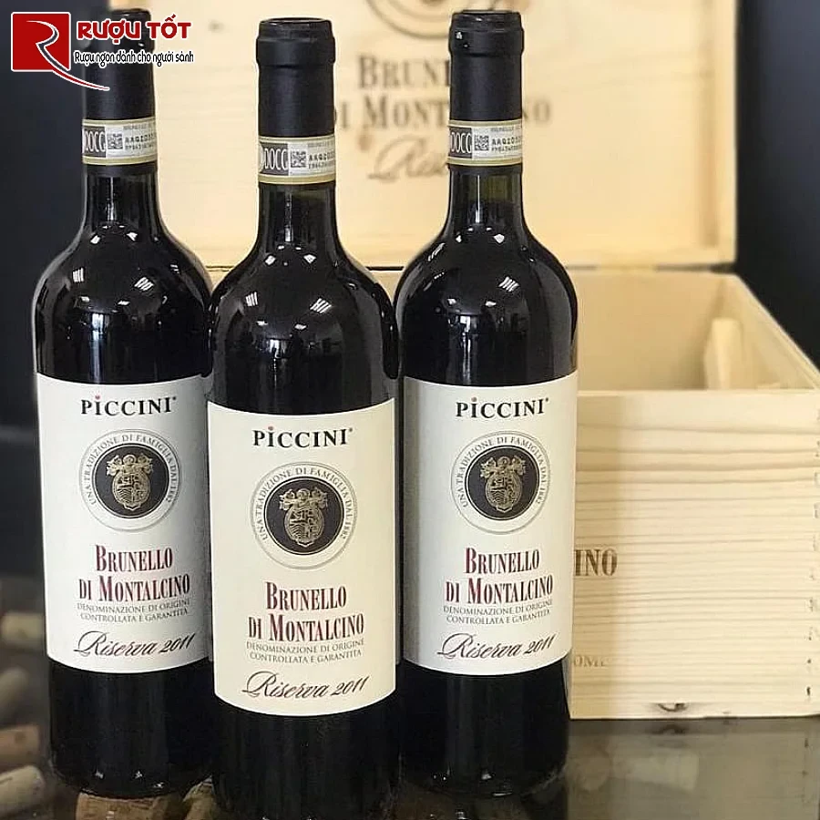 ruou vang piccini brunello di montalcino villa al cortile riserva