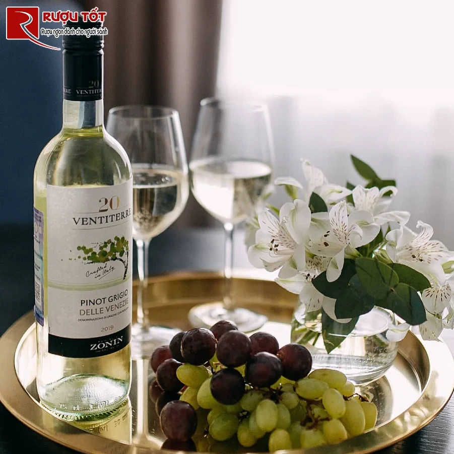 ruou vang pinot grigio delle venezie zonin