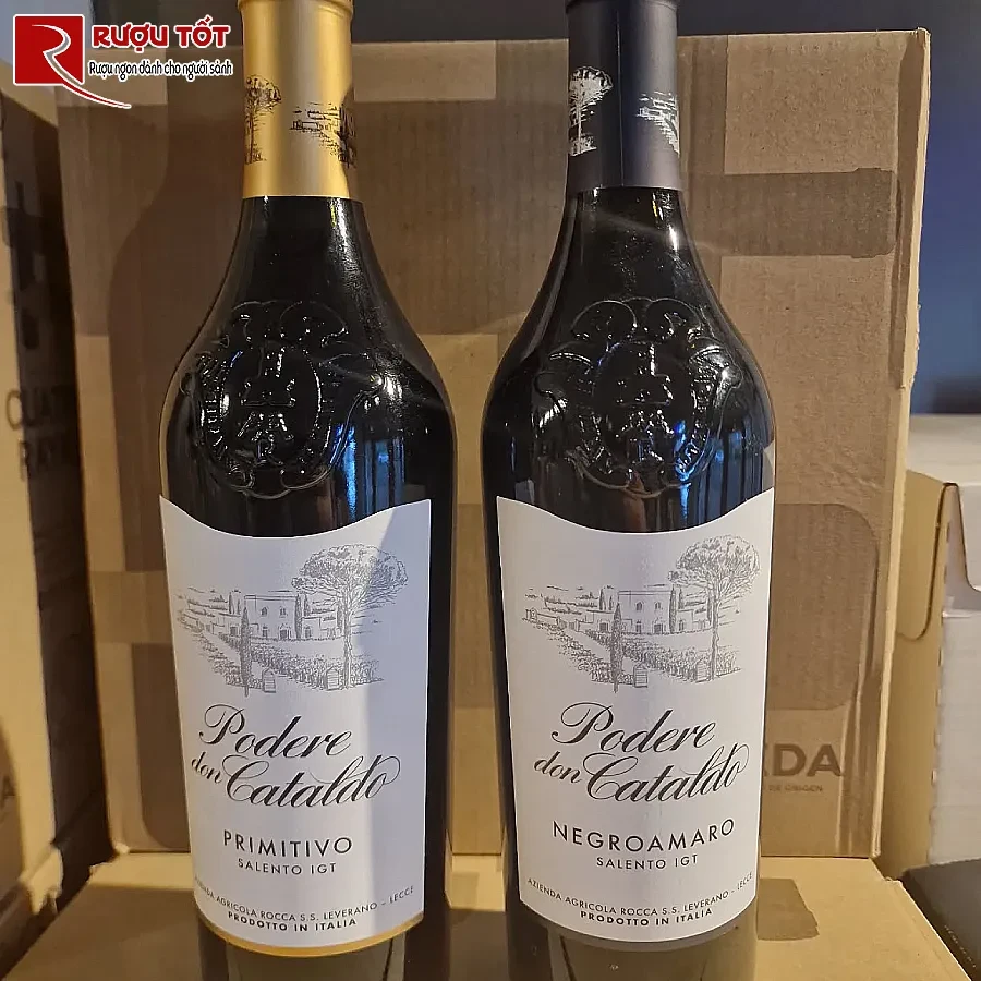 ruou vang podere don cataldo negroamaro