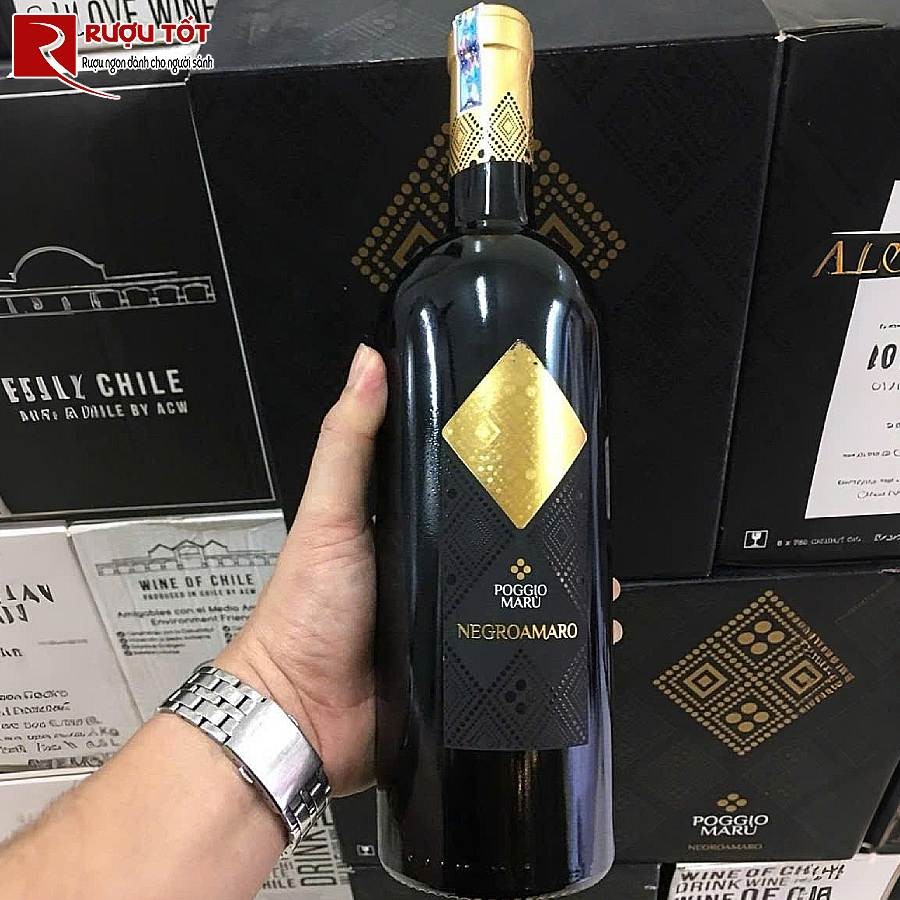 ruou vang poggio maru negroamaro