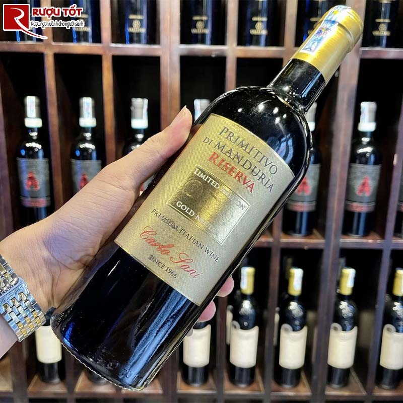 Rượu vang Primitivo Di Manduria Riserva Carlo Sani
