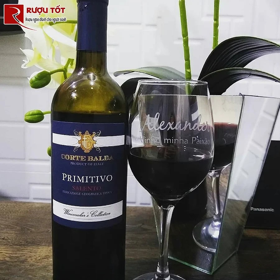ruou vang primitivo salento corte balda