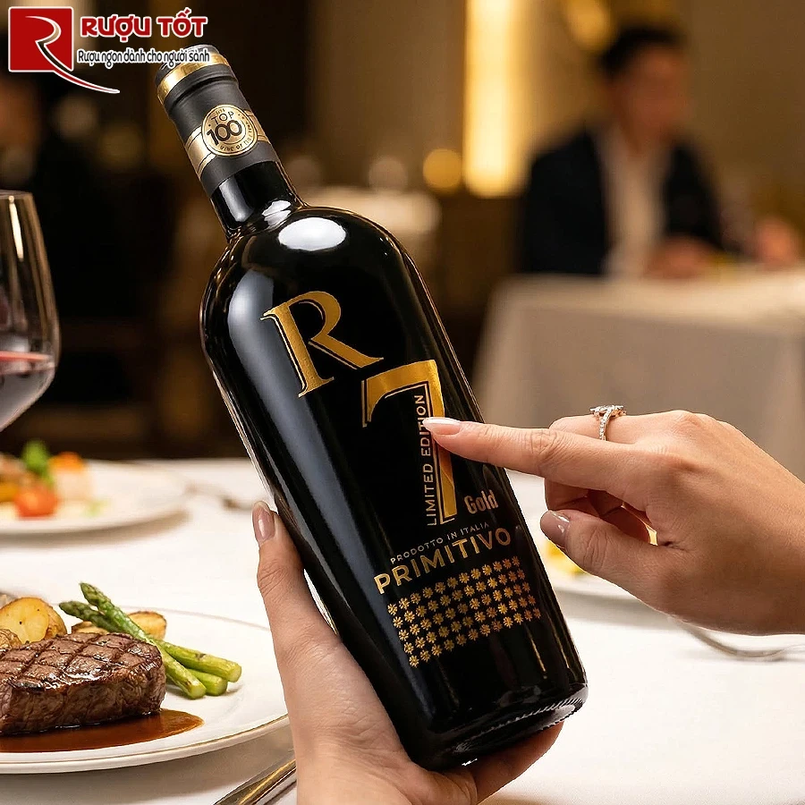 Rượu vang R7 Gold Primitivo Limited Editio