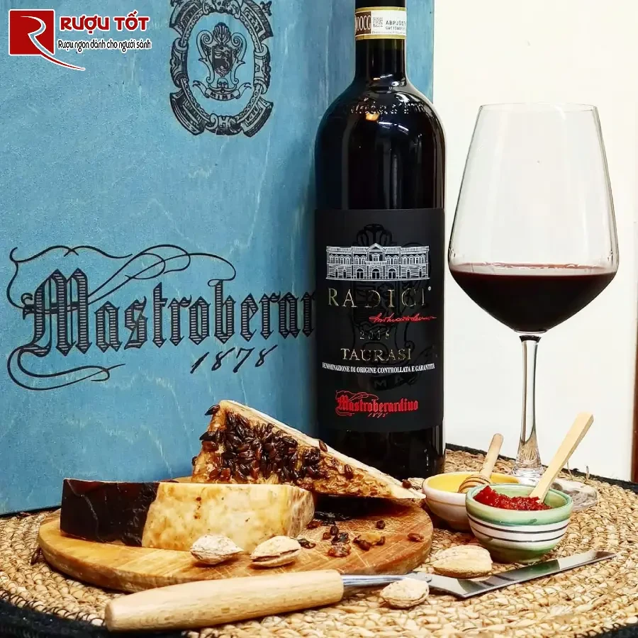 ruou vang radici taurasi mastroberardino 750ml 14% chinh hang y